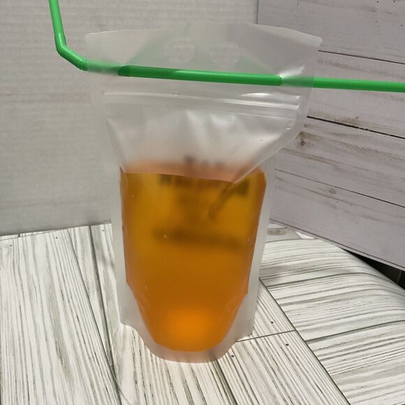 Sassy Sayings 10 Drink Pouches Bags with Straws - Reclosable Zipper Stand-up - Picture 7 of 7